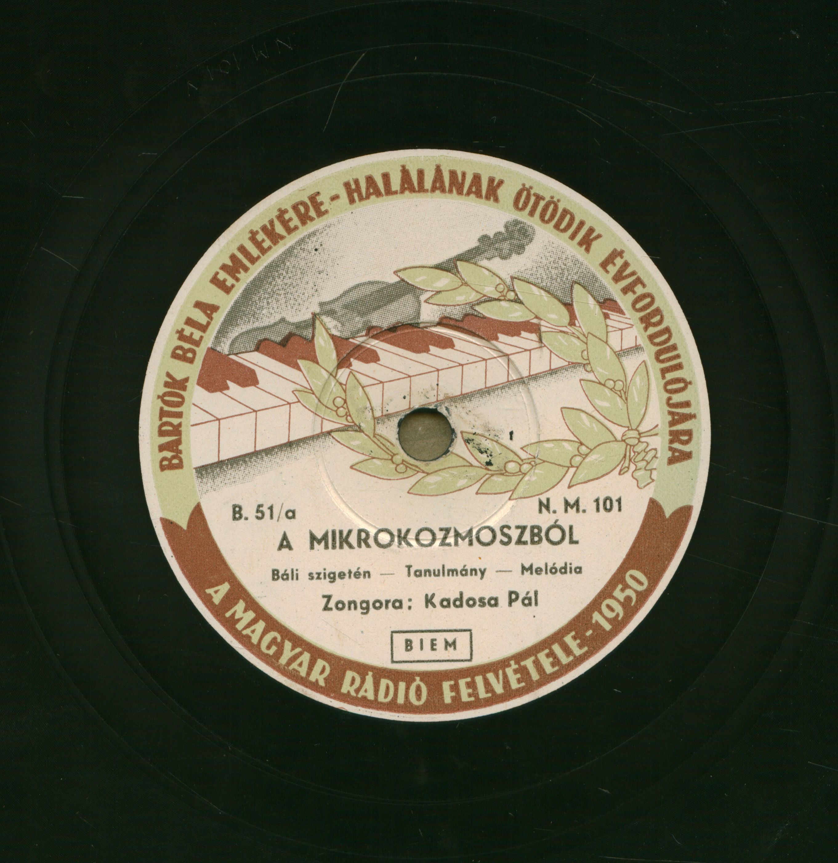 A Mikrokozmoszból [hangfelvétel]